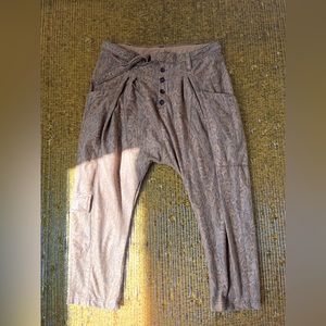 False snake skin harem pants